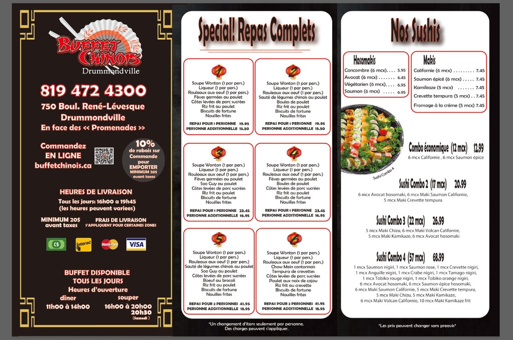 Buffet Chinois Drummondville